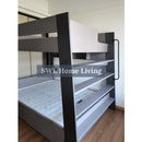 Bed Frame Modern Double Decker Bunk Bed For Kids Adults Queen Bunk Bed With Drawer Mattress Set High