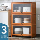 GUJIA Kitchen Cabinet Storage Cabinet Multi-layer Floor Shelf Multifunctional Cupboard Cabinet