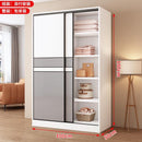 Sliding Door Wardrobe Household Simple Bedroom Wardrobe Modern Rental Room Storage Cabinet-042.sg