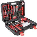 Kafwell 109 piece lithium electric drill pistol drill toolbox electric screwdriver tool set