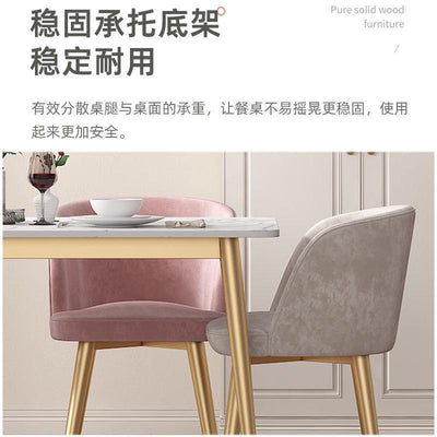 Slate Dining Table Scratch Resistant High Temperature Sintered Stone Dining Table And Chair