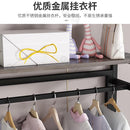 HZ Wardrobe Clothes Rack Hanger Rack Bedroom Floor Household Storage Shoe Rack Integrated Dust