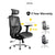 Desiny Office Chair Full Mesh Ergonomic Chair High Back Computer Chair With Clothes Hanger