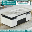 ARPER Foldable Coffee Table Marble Blister Folding Tempered Glass Side Table Household Dining Table