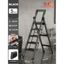 SENBIJU Ladder Indoor Household Thickened 5-step Ladder 6-7-8 Step Folding Herringbone Ladder