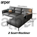 arper Italian Leather Sofa Living Room Waterproof Simple Sofa Light Luxury Sofa Bed