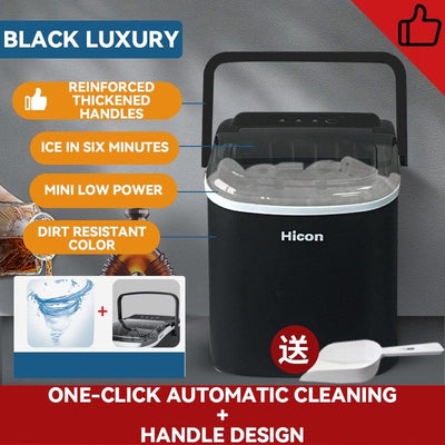 Ice Maker Hicon 15kg Make Ice Fast Household Intelligent Mini Full-automatic Round Ice Maker Machine