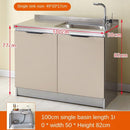 Stainless Steel Cabinet Simple Kitchen Cabinet Counter Stiller Cabinetself-assembly Economy Cabinet