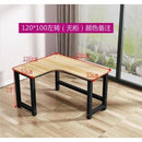 Computer table L-shaped desk space saving corner table solid wood writing desk study table