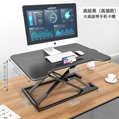 JINQUANJIA Standing Desk Laptop Foldable Table Heightening Bracket Office Lifting Table