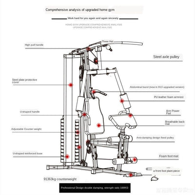 JX Junxia comprehensive training device multifunctional household single station large combined