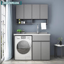 Washing Machine Integrated Cabinet Balcony Washing Cabinet Combination Space Aluminum Basin Cabinet