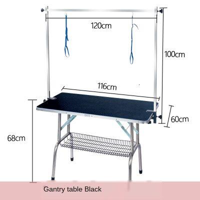 Pet Grooming Table Dog Bath Blowing Cat Hair Cutting Folding Portable Table Hanger Bracket Sling