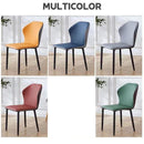 Dining Chair Home Nordic Leather Iron Chair Backrest Stool Hotel Restaurant Chair-005.SG