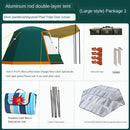 Adventure Camel Outdoor Full-automatic Thickened Rainstorm-proof Camping Aluminum Rod 3-4-person