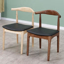 Solid Wood Horn Nordic Household Wooden Stool Backrest Chair Desk Log Dining Table Combination