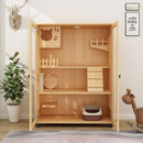 HERON Cat Cage Villa Solid Wood Luxury Home Cat Cabinet General Breeding Room Pet Room