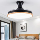 Ceiling invisible ceiling fan light ultra-thin LED telescopic folding fan light dining room living