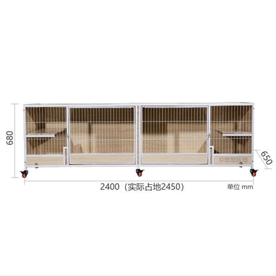 Cat Cage Solid Wood Cat Cage Three-storey Luxury Cat House Cat Villa Large Multi-storey Breeding Cat