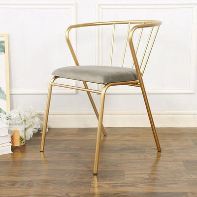 Ins Wind Chair Iron Gold Dining Chair Nordic Net Black Milk Tea Shop Table And Chair Combination