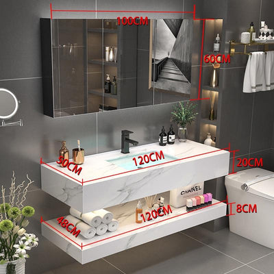 Modern Simple Bathroom Cabinet Combination Bathroom Set Bathroom Marble Wash Stand Wash Basin Wash