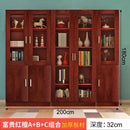 Bookcase Combination Simple Modern Living Room with Door Cabinet Glass Door Bookcase Economical