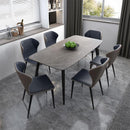 【YUEHUA】Ready Stock Dining Table Set Marble Dining Table with Chairs