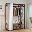 A Simple Rental Wardrobe Full Steel Frame Simple Modern Economy Storage Home Dormitory Self-assembly