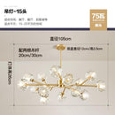 HJFA Living Simple Modern Bedroom Dining Room Crystal Glass Chandelier Magic Bean Light Luxury