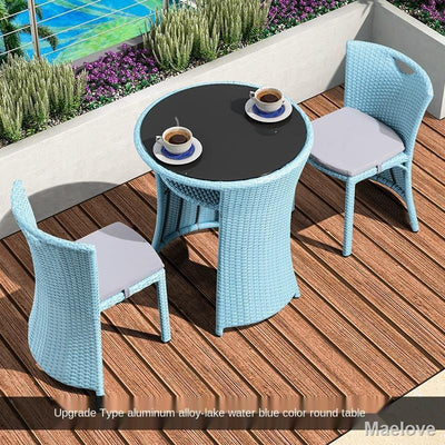 Rattan Chair Three-piece Balcony Small Table and Combination Creative Leisure Tea