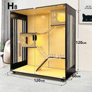 Super Large Cat Villa Cage Luxury Cat House With 3C Glass Door