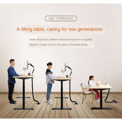 Standing Intelligent Dual motor adjustable desk Electric Lifting computer table