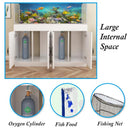 European Fish Tank Bottom Cabinet Living Room Solid Wood Fish Tank Rack Household Multi-functional