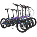 KOSDA KSD-5 Foldable Bicycle 20-inch 9-speed Variable Speed Bike Plating Aluminum Alloy Frame Super