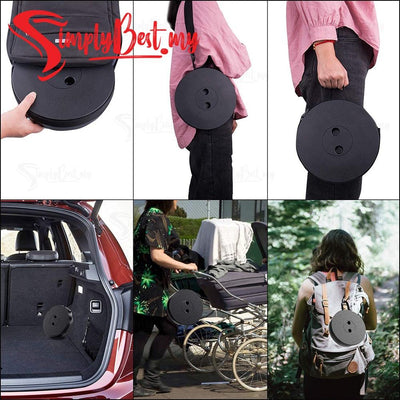 SENBIJU Telescopic Folding Stool Safety Portable Outdoor Foldable Stool Adjustable Retractable