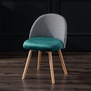 PU/Flannel/Fabric Dining Chair Net Red Chair Home Makeup Chair Bedroom Leisure Chair Nail Art Stool