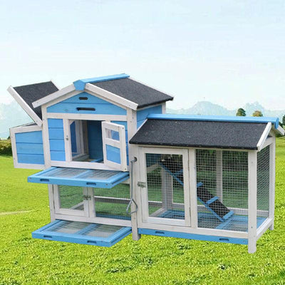 Pet House Household Dog Cat Bunny Nest Large House Rabbit Cage Villa Eazy Cleaning