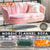 Nordic Flannel Sofa Home Living Room Bedroom Modern Simple Light Luxury Lazy Sofa 1/2/3 Seater Light