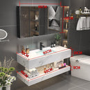 Zcm Modern Simple Bathroom Cabinet Combination Bathroom Set Bathroom Marble Wash Stand Wash Basin