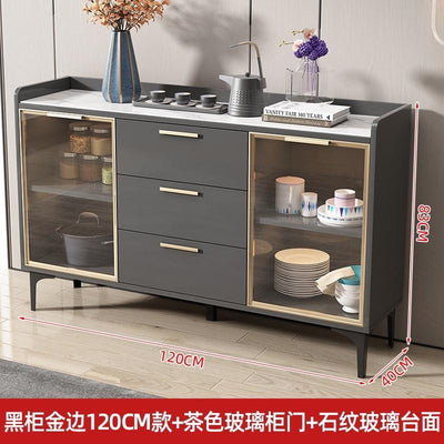 Zcm Sideboard Kitchen Cabinet Cupboard Household Kitchen Storage Rack Locker Tea Cabinet Wine