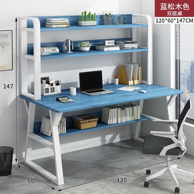 Simple Student Desk With Bookshelf Combination Computer Desk Home Desk