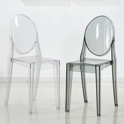 Crystal Transparent Chair pc Devil Ghost Chair simple modern theme restaurant dining chair acrylic