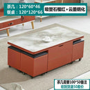 Y&U Foldable Coffee Table Marble Blister Folding Tempered Glass Side Table Household Dining Table