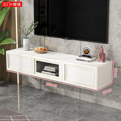 SENBIJU Tv Console Rock Board Hanging Wall Mounted Tv Cabinet Modern Simple Light Luxury Tea Table