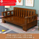 Solid Wood Sofa Bed Multifunctional Sofa Bed Simple Retractable Bed