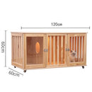 Cat House Cage Villa Solid Wood Household Cabinet Indoor Three-storey Luxury Nest Apartment