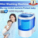 Portable Washing Machine Mini Washing Machine Blu Ray Baby Semi-automatic Washing Machine Cleaning