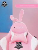 Electric Pink Autofull Rabbit Proud Snow Wind Girls' Computer Home Anchor Live Game Chair