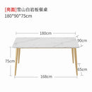 SENBIJU Marble Dining Table Modern Minimalist Household Small Apartment Scratch And High