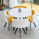 (MUWU) Simple Negotiation Stoic Table and Chair Combination 4 People Leisure Creative Reception Net